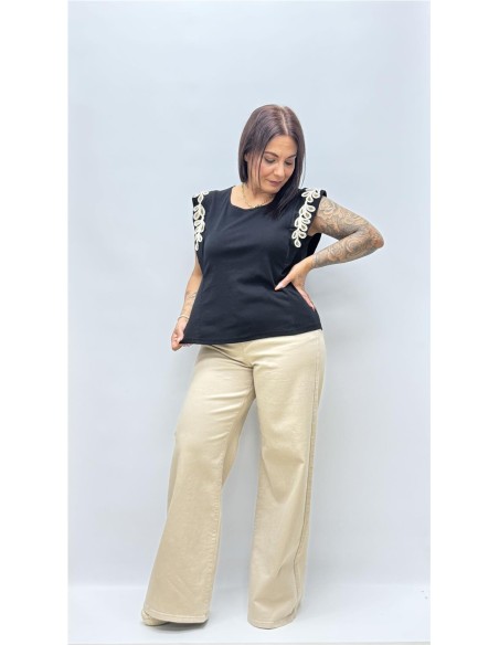 CAMISETA ROCIO NEGRO