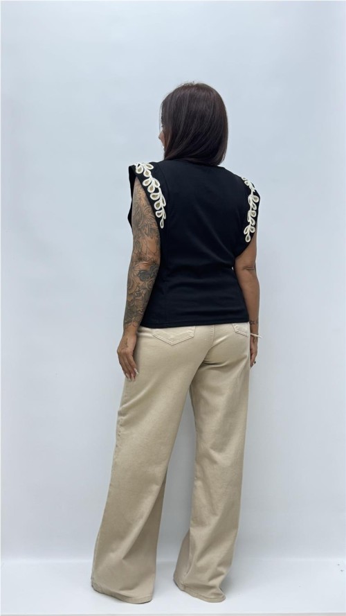 CAMISETA ROCIO NEGRO
