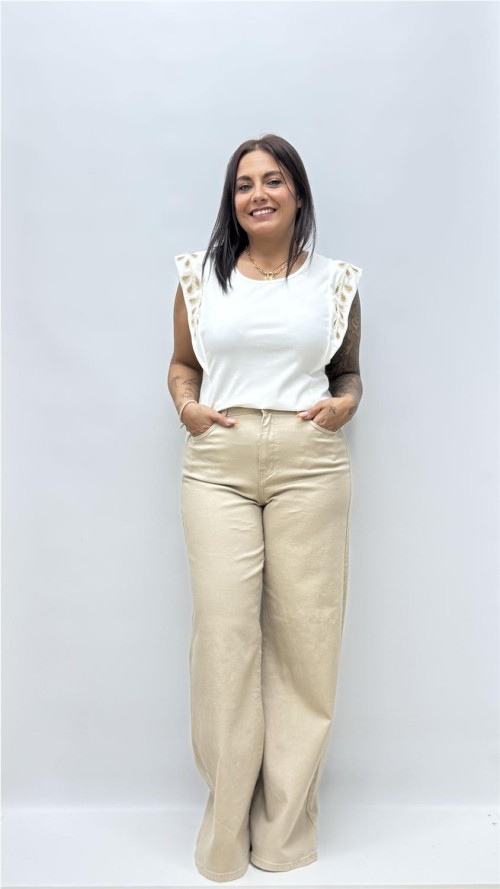 CAMISETA ROCIO BLANCO