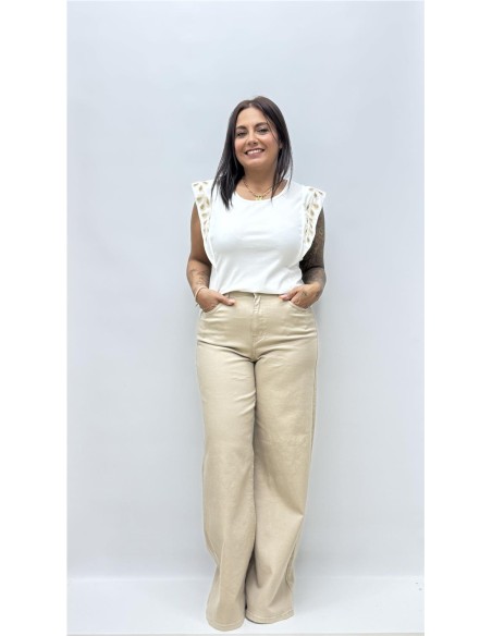 CAMISETA ROCIO BLANCO