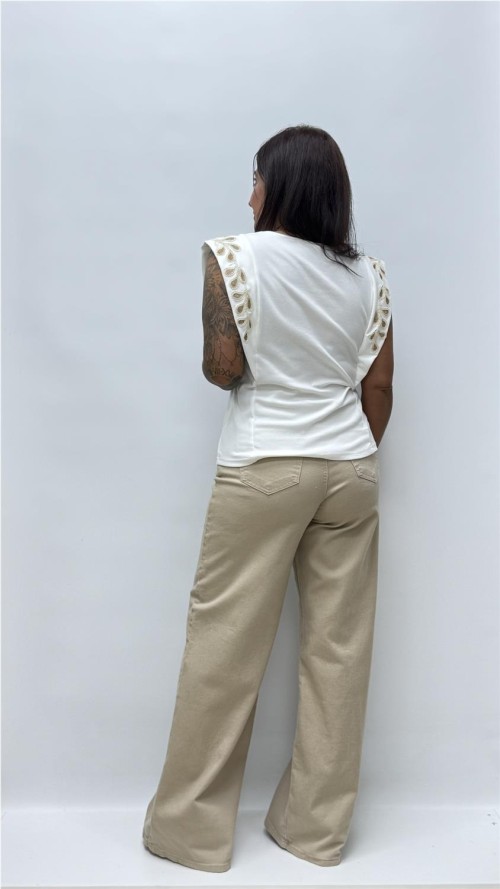 CAMISETA ROCIO BLANCO