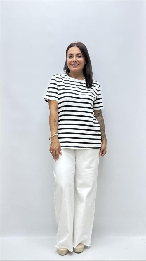 CAMISETA MARINERA NEGRO