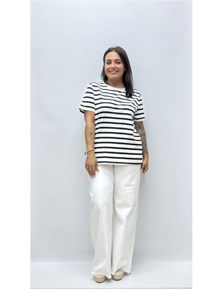 CAMISETA MARINERA NEGRO
