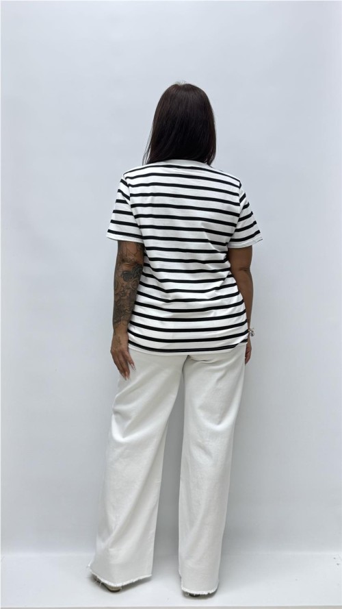 CAMISETA MARINERA NEGRO