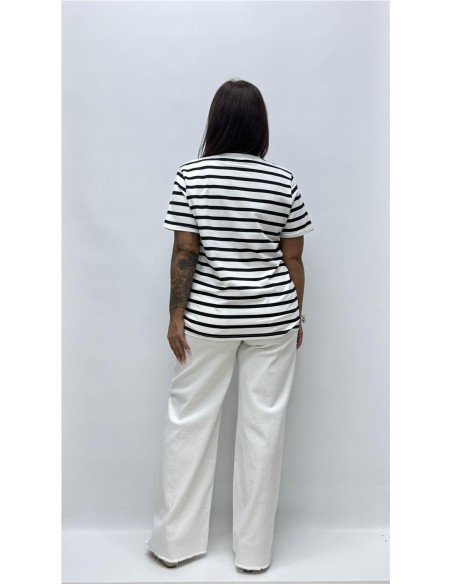 CAMISETA MARINERA NEGRO