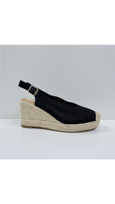 YUTE LONA ELASTICO POR DETRAS NEGRO