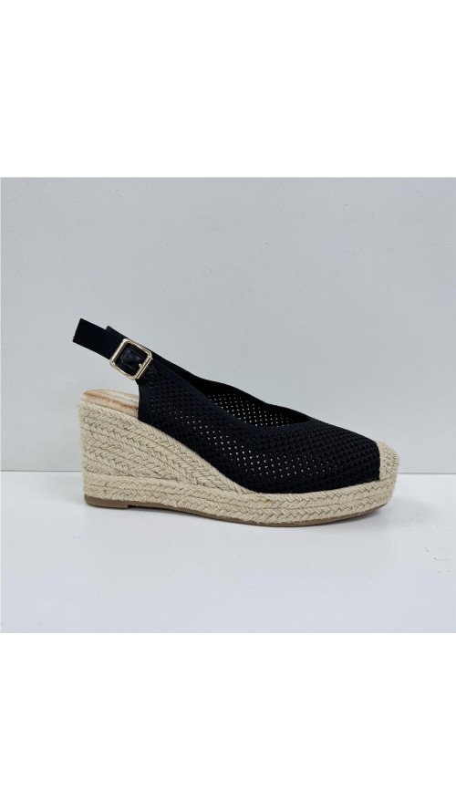 YUTE LONA ELASTICO POR DETRAS NEGRO