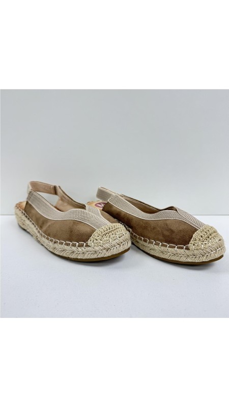 SANDALIA BICOLOR CAMEL 2
