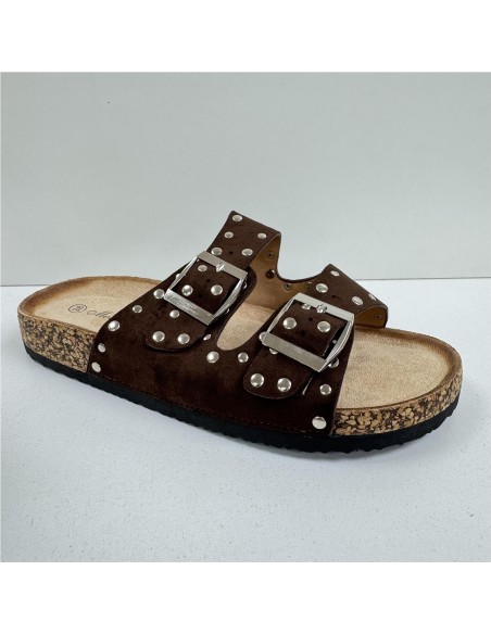 BIO DOS TIRAS TACHAS MARRON