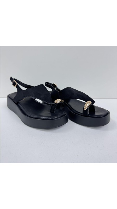 SANDALIA ADORNO DEDO NEGRO 2