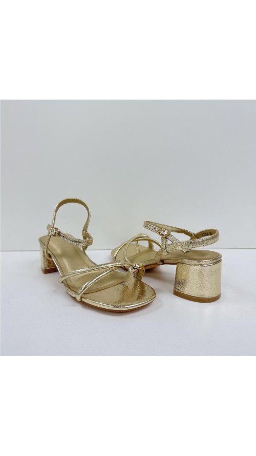 SANDALIA TIRAS ORO