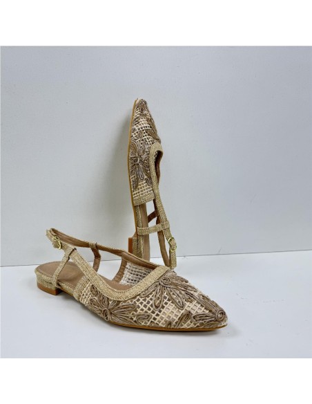 SANDALIA COMBINADA CAMEL