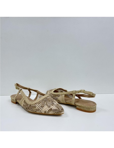 SANDALIA COMBINADA CAMEL