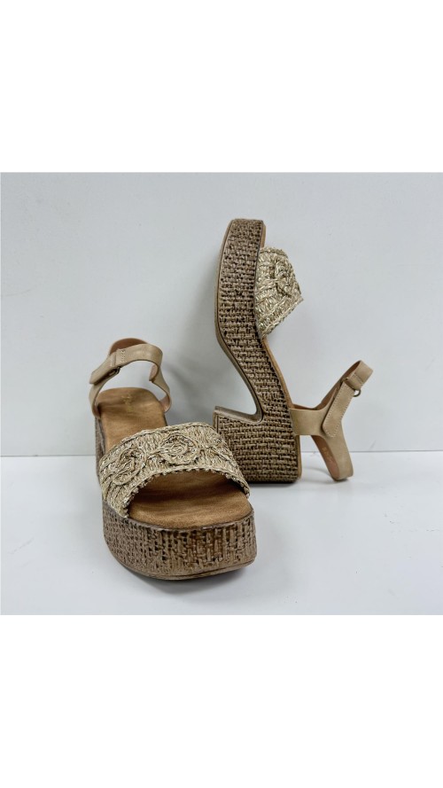 SANDALIA PARA ESPARTO ORO