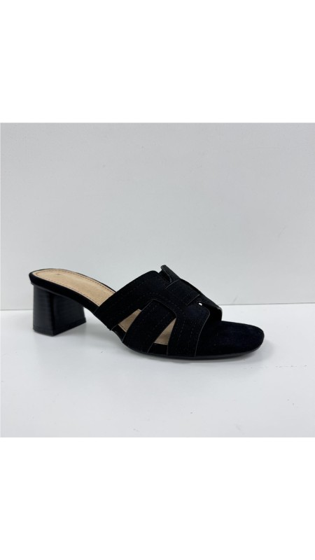 SANDALIA PALA ENTRELAZADA NEGRO