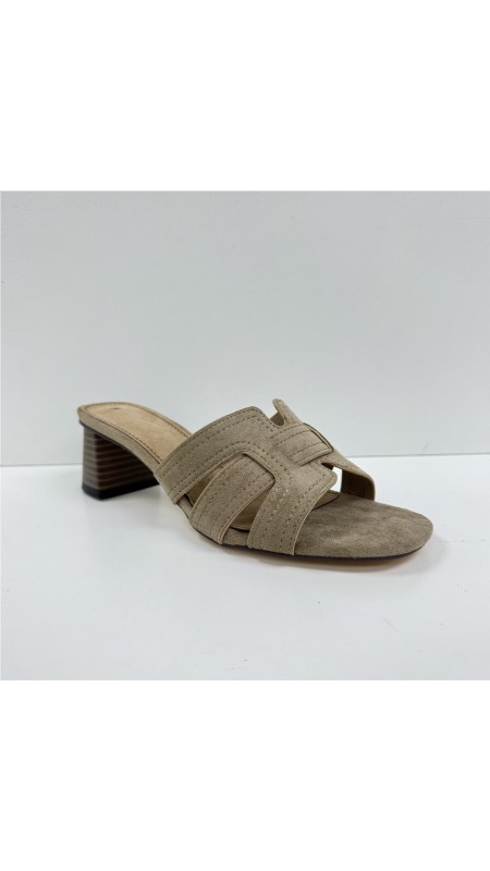SANDALIA PALA ENTRELAZADA TAUPE