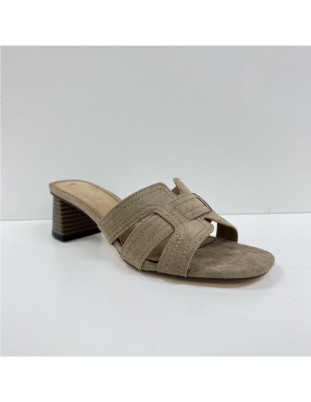 SANDALIA PALA ENTRELAZADA TAUPE