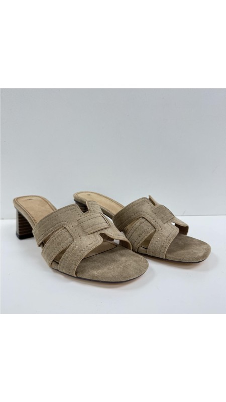 SANDALIA PALA ENTRELAZADA TAUPE 2