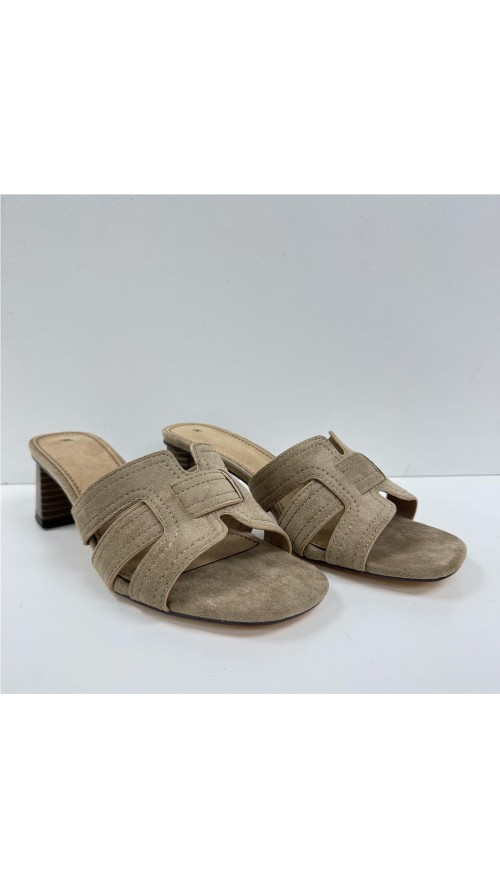 SANDALIA PALA ENTRELAZADA TAUPE