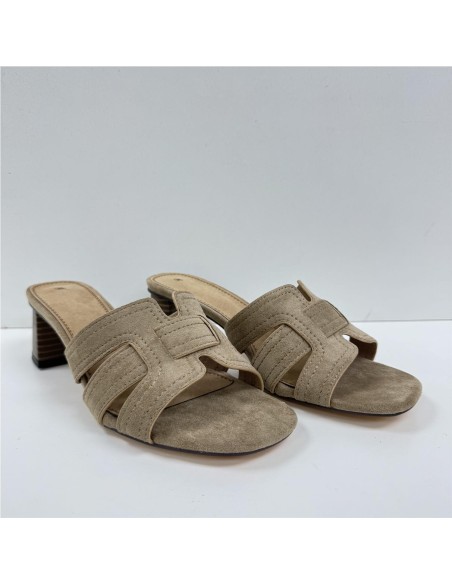 SANDALIA PALA ENTRELAZADA TAUPE