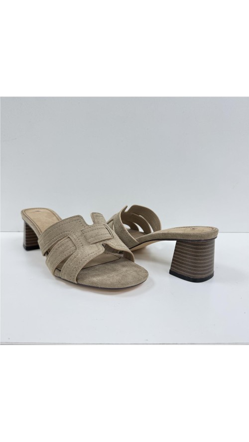 SANDALIA PALA ENTRELAZADA TAUPE