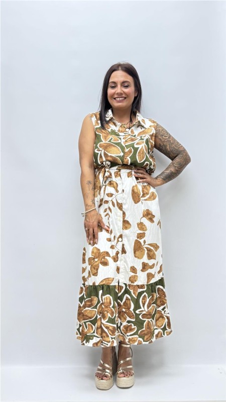 VESTIDO VIGO MARRON