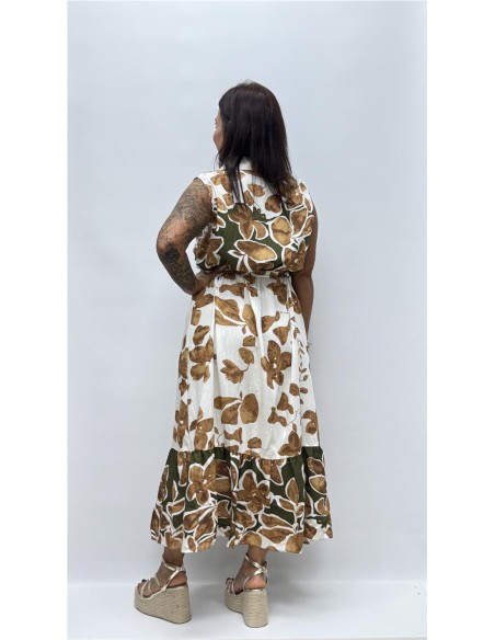 VESTIDO VIGO MARRON