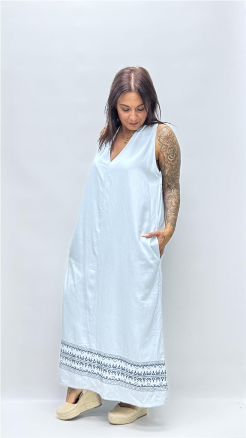 VESTIDO MAYA AZUL