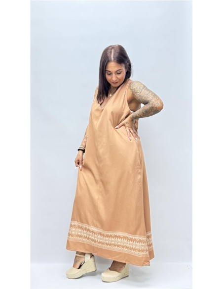 VESTIDO MAYA CAMEL