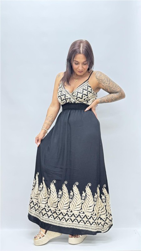 VESTIDO FORMENTOR NEGRO 2