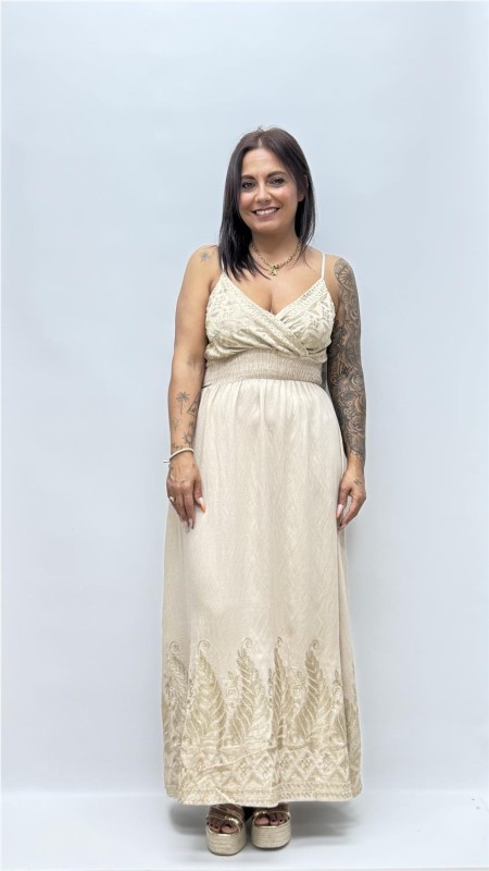 VESTIDO FORMENTOR CAMEL