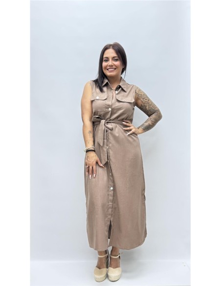 VESTIDO ELISA MARRON