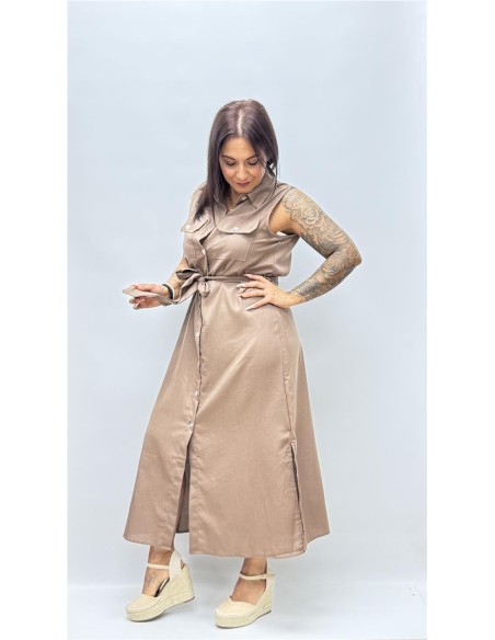 VESTIDO ELISA MARRON