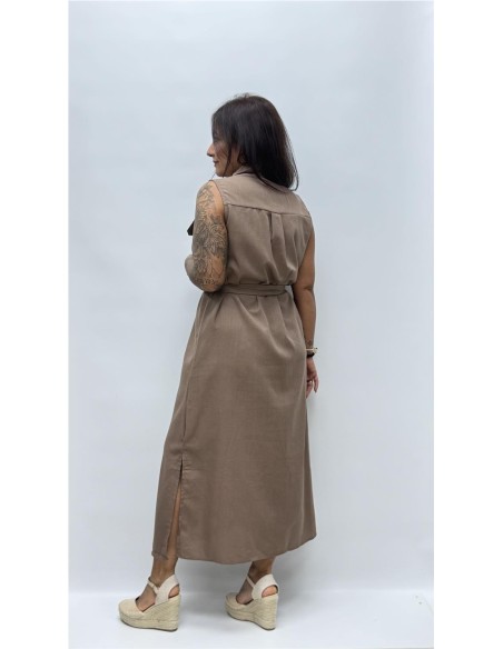 VESTIDO ELISA MARRON