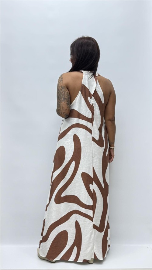 VESTIDO ARANTXA MARRON