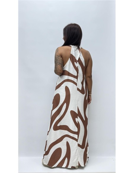 VESTIDO ARANTXA MARRON
