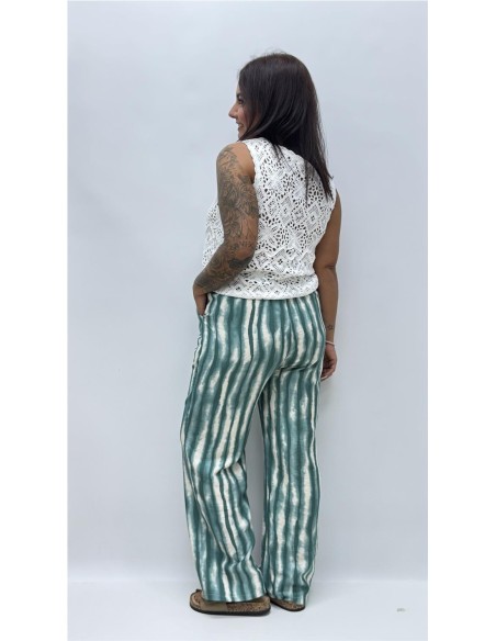 PANTALON ETNICO VERDE