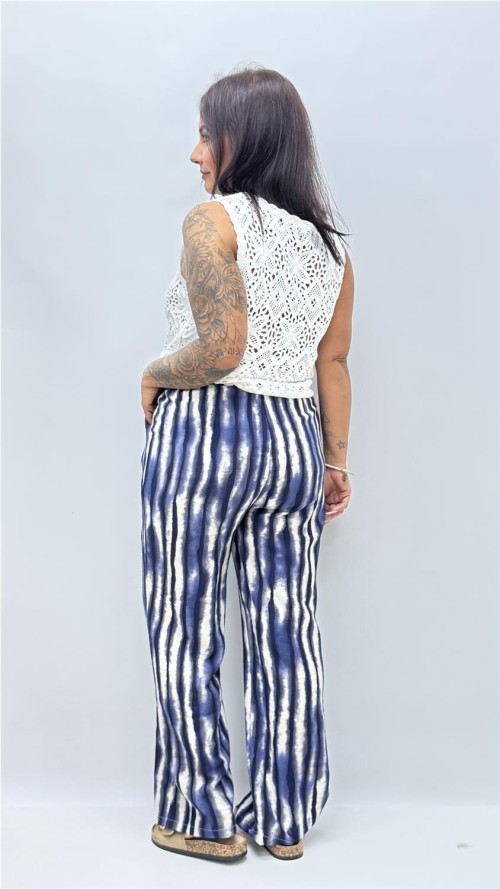 PANTALON ETNICO MARINO