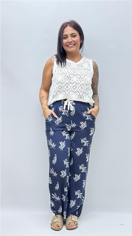 PANTALON ESPIGA MARINO