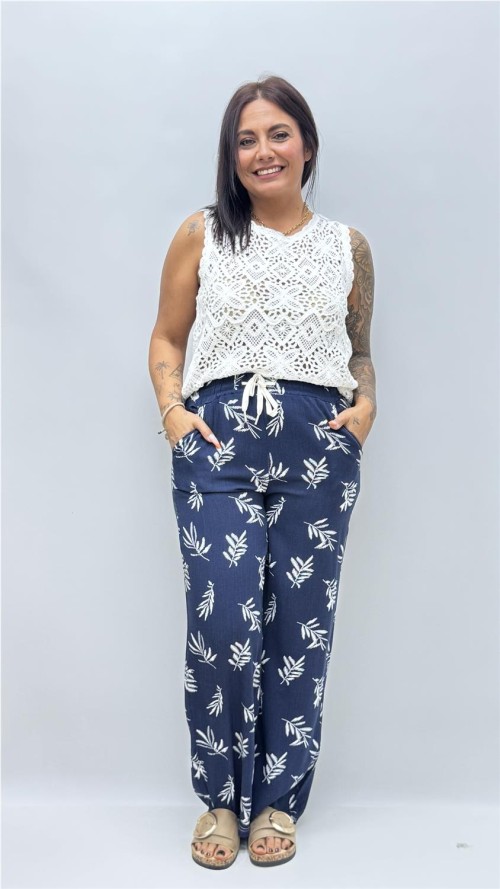 PANTALON ESPIGA MARINO