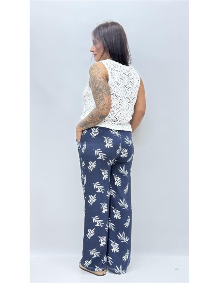 PANTALON ESPIGA MARINO