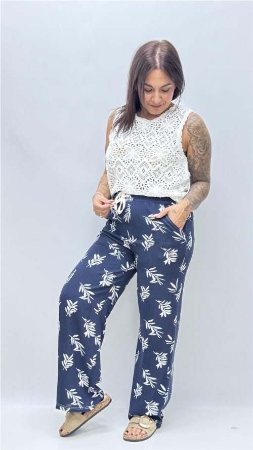 PANTALON ESPIGA MARINO
