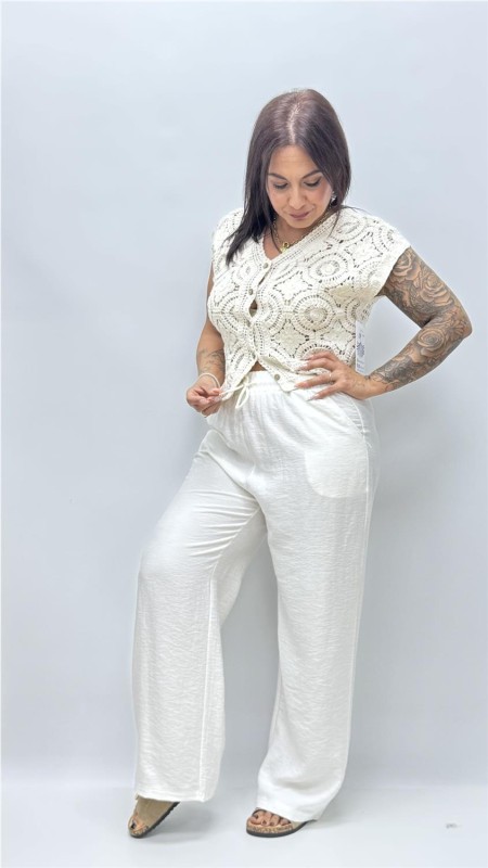 PANTALON MADRID BLANCO 2