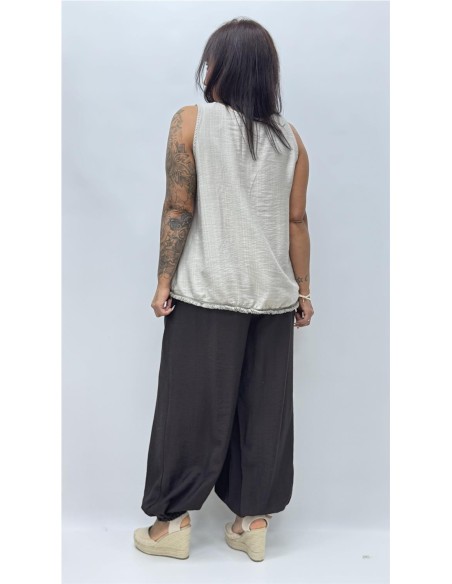 TOP ISLANDIA TAUPE