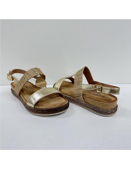 SANDALIA PLANTA GEL ORO