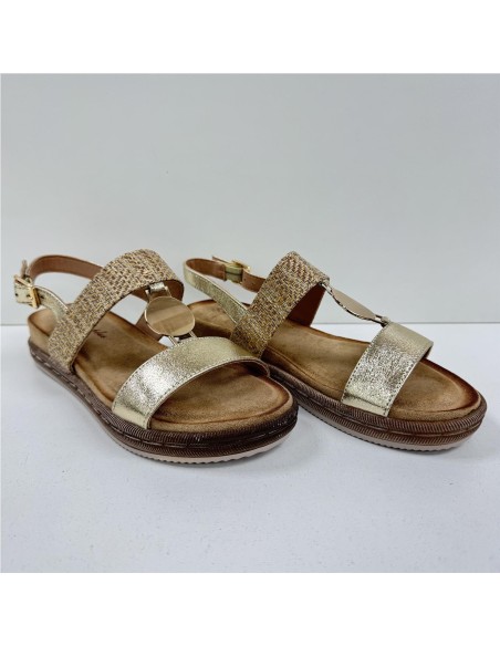 SANDALIA PLANTA GEL ORO