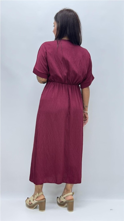 VESTIDO ELISA BURDEOS