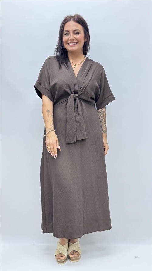 VESTIDO ELISA MARRON