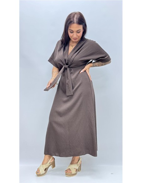 VESTIDO ELISA MARRON
