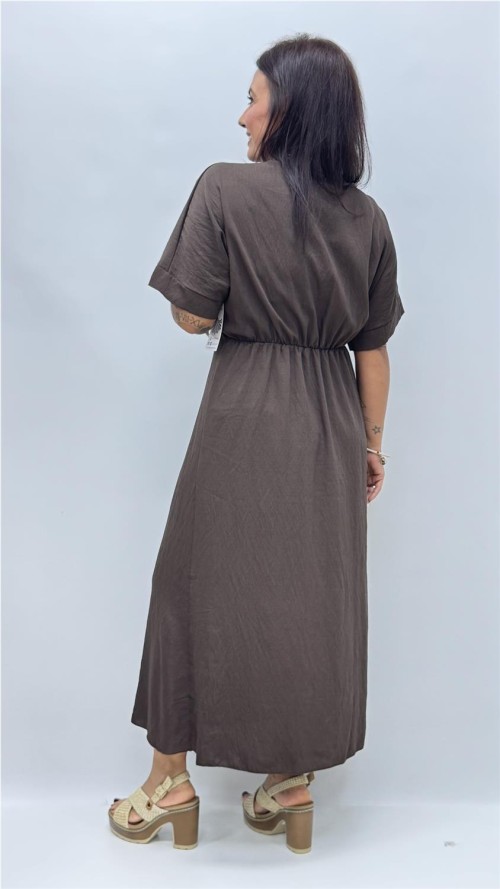 VESTIDO ELISA MARRON